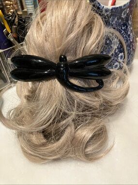 Dragonfly Hair Clip Barrette — Black Women’s Hair Accessory From France